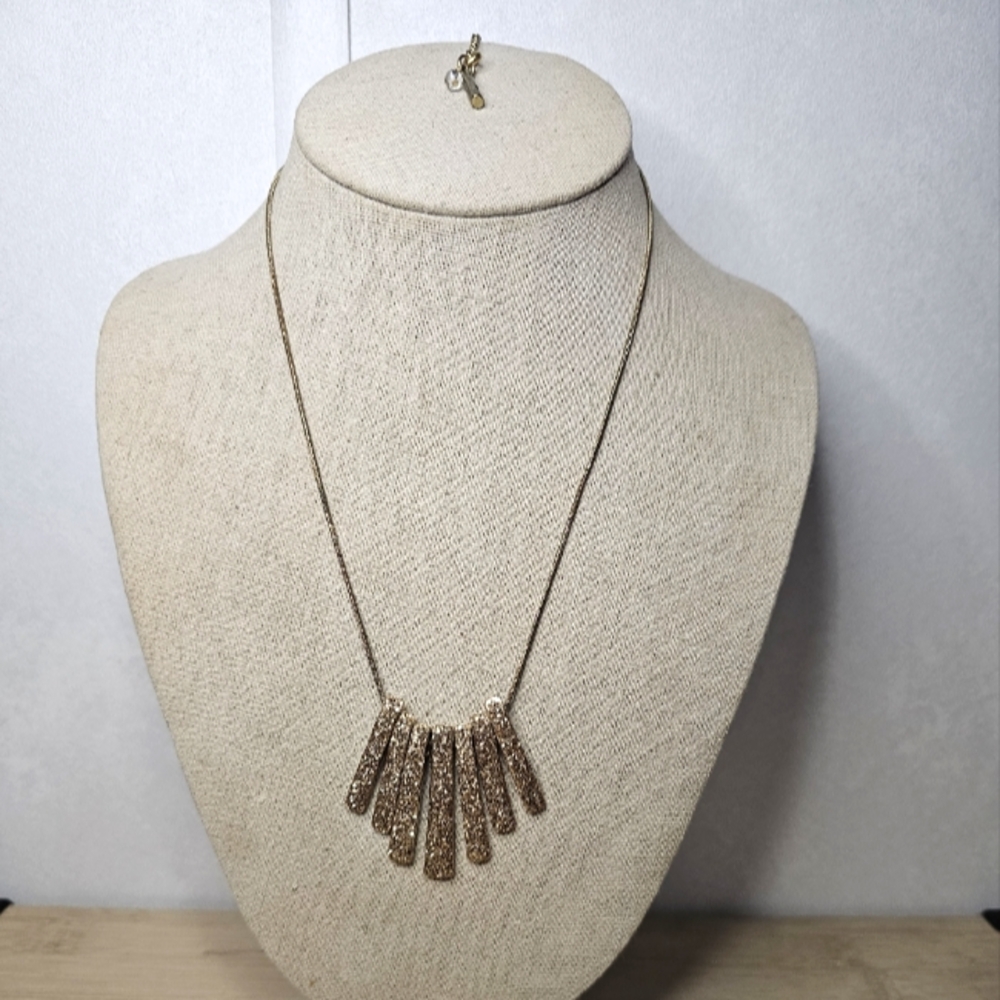 Kenneth Cole Goldtone Sparkle Fring Necklace